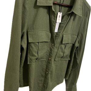 Green Sanctuary button-down shirt Size Small